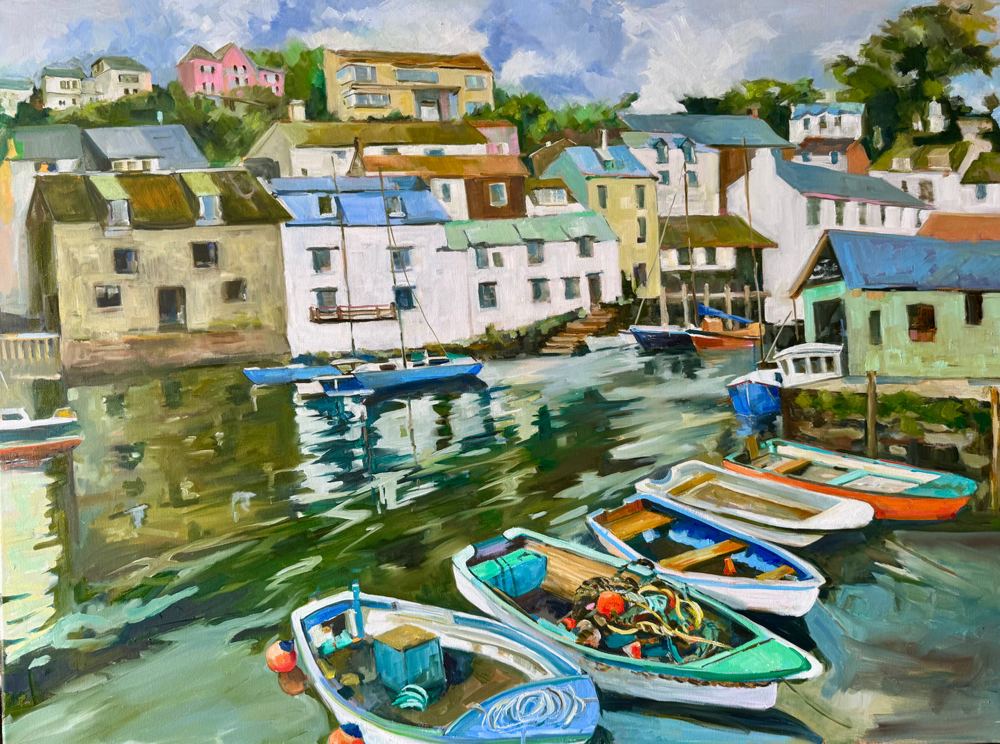 "Cornwall Harbor", 36 x 48