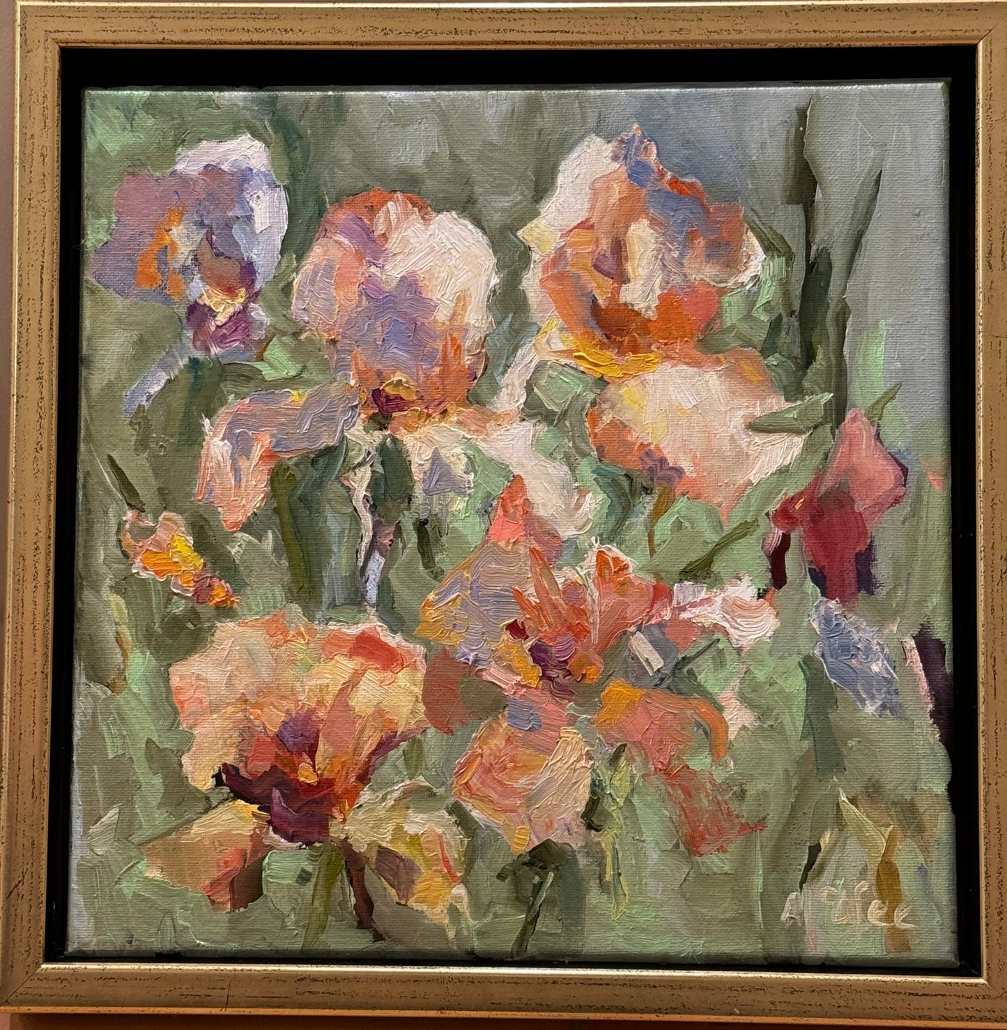 "Iris Field", 14 x 14