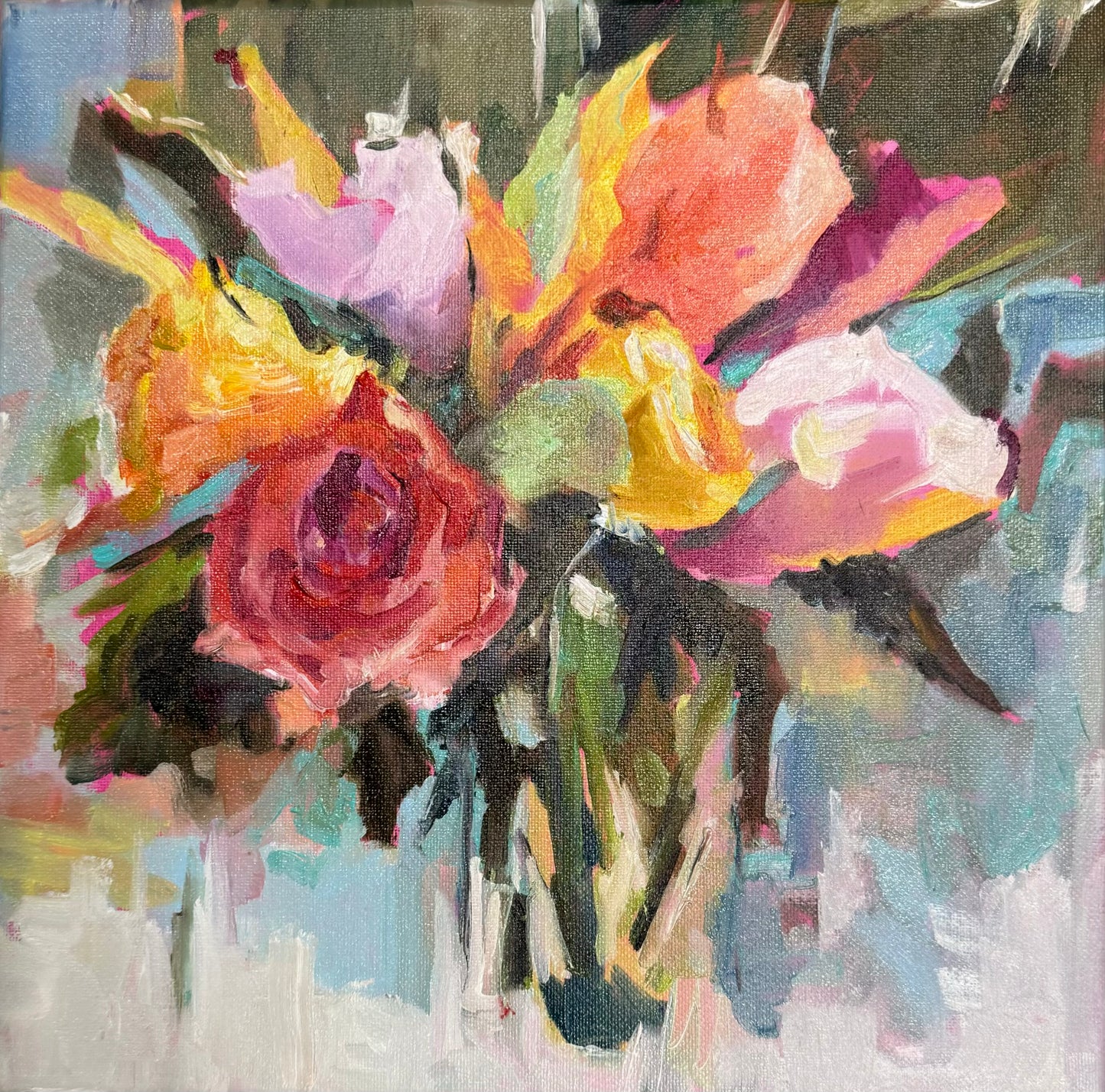 "Spring Bouquet", 20 x 20