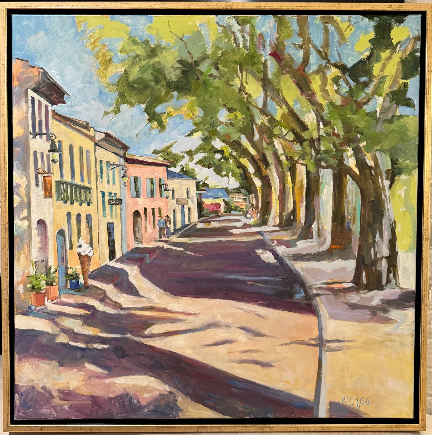 "Sunny Street of Loumaron", 38 x 38