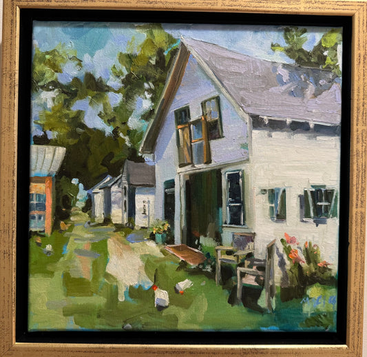 "Chicken Barn", 14" x 14"