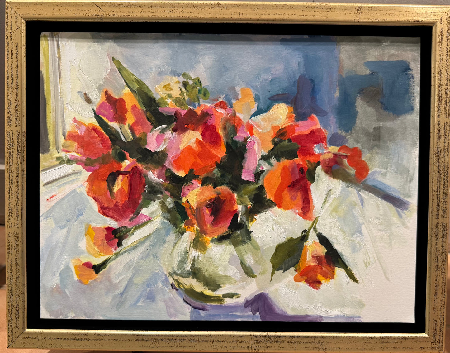 "Rose Spray", 14 x 11