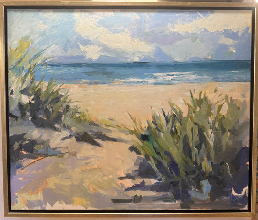 "Waiting for Sunbathers", 38" x 32"