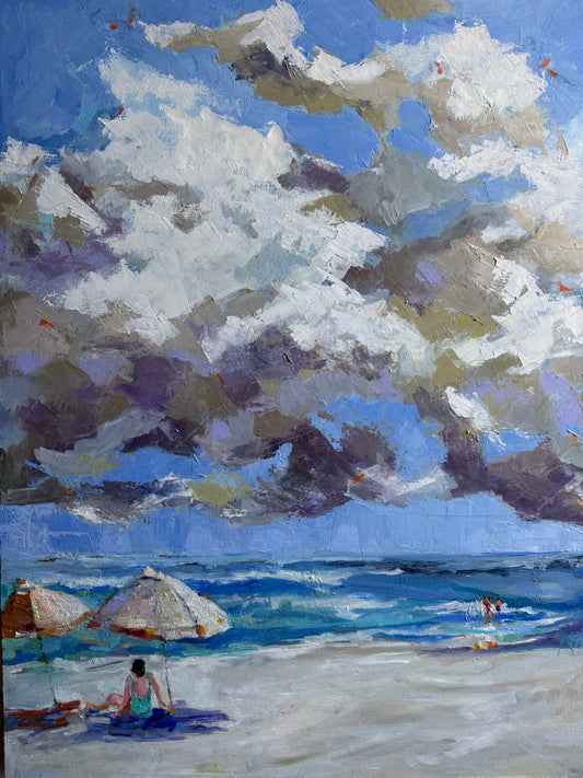 "Don't Go Out Too Far", 30" x 40"