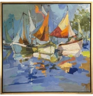 "Summer Sails", 38 x 38